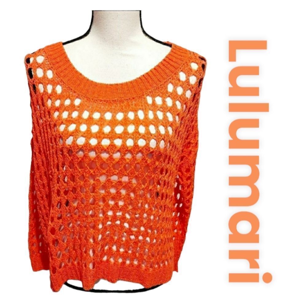 Lulumari sweater orange Juniors size medium